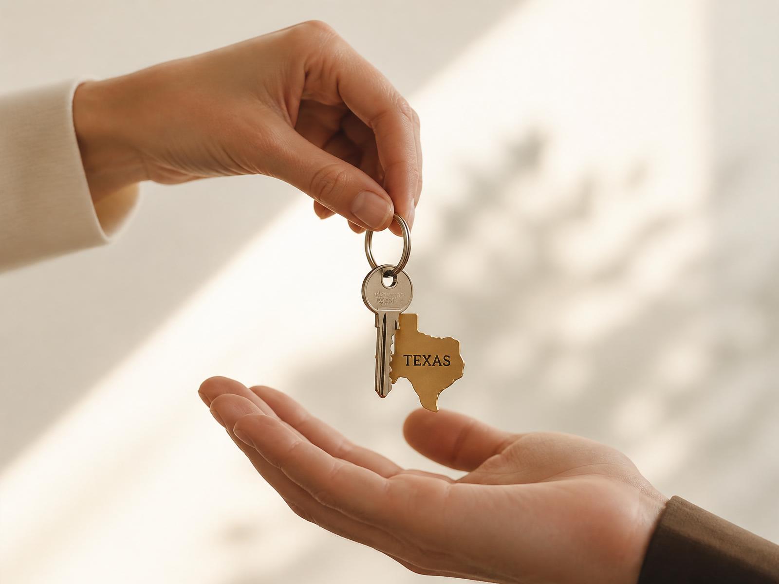 Texas key handover